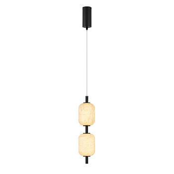 Подвесной светильник Arlight SP-CARAMELA-HANG-R120-7W Warm2700 (BK, 300 deg, 230V) (IP20, Натуральный шелк) 056886