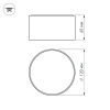 Накладной светильник Arlight SP-RONDO-120B-12W Warm White 022902