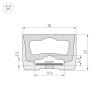 Силиконовый профиль Arlight WPH-FLEX-3020-TOP-S16-10m WHITE (Силикон) 062838