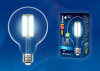 Лампа светодиодная филаментная (UL-00004864) Uniel E27 15W 3000K прозрачная LED-G95-15W/3000K/E27/CL PLS02WH