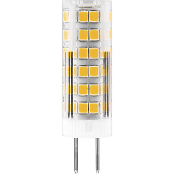 Лампа светодиодная Feron G4 7W 2700K Прямосторонняя Матовая LB-433 25863