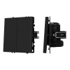Выключатель перекрёстный 2 кл софт-тач черный оникс Arlight SWT-MKX2-SFPL-BK (250V, 10A) 061790(1)