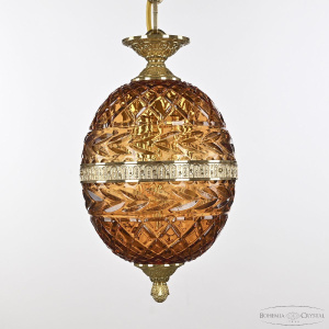 Подвесной светильник Bohemia Ivele Crystal 5680/18 G Amber/M-1F