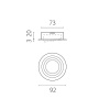 Встраиваемый светильник MR16 Lightstar Singo Base 011610