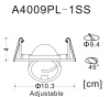 Точечный светильник Arte Lamp Accento A4009PL-1SS