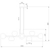 Подвесная люстра Eurosvet 70113/8 дымчатый Smart