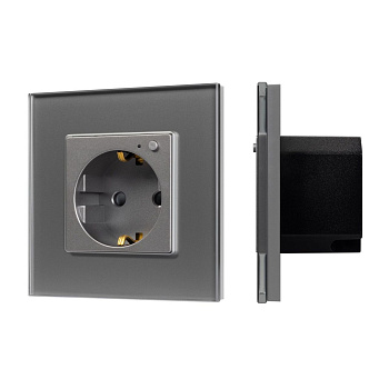 Розетка электрическая с Zigbee управлением Arlight SCT-OMALI-EUZB1-PL-GR (240V, 16A, Zigbee) 050101