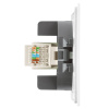 Розетка компьютерная 1-местная RJ-45 (механизм) Stekker Мия RST00-3117-01 50436