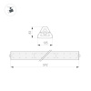 Линейный светильник Arlight SP-LAGERN-L630-100W Day5000 052027