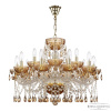 Подвесная люстра Bohemia Ivele Crystal 5413/10+5/240 G Amber/M-1G K721