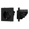 Механизм розетки с USB зарядкой Arlight SCT-NOBE-MUAC-SFPL-BK (230V, 16A) 054285