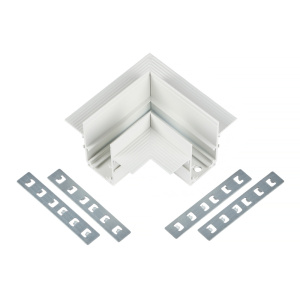 Коннектор угловой для магнитного шинопровода Myfar Accessories for MagLine 23 MT0200-CL-W