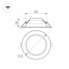 Встраиваемый светильник Arlight Cyclone 023197(2)