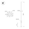 Опора фланцевая Arlight OXOR-OT1-D108-L3000 (BK) 050568