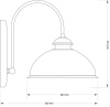 Бра Kutek Lido LID-K-1 (P) GR