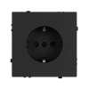 Розетка зк со шторками софт-тач черный оникс Arlight SCT-MEU-SFPL-BK (250V, 16A) 054277(1)