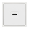 Механизм HDMI розетки Arlight SCT-NOBE-MHD1-SFPL-WH (Белый кварц) 061846