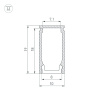 Алюминиевый профиль Arlight LINE-1019-2000 ANOD 053426