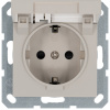 Розетка SHUKO с крышкой и защитными шторками 16A 250V 2P+T, цвет Тауп Jasmart G5505T