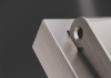 Накладка для розетки с заземлением защитными шторками и крышкой S70 Metal (никель) Voltum VLSM000811