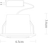 Встраиваемый светодиодный светильник Arte Lamp Grill A3153PL-1BK