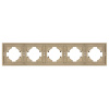 Рамка пластиковая на 5 постов Arlight FRM-TENDO-SFPL-5-GD 054658