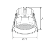 Встраиваемый светильник Designled DL-RE1202-WH-WW 011357
