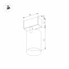 Трековый светодиодный светильник Arlight Mag-Spot-45-R85-12W Warm3000 032647