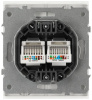 Розетка Эра Arktik 16-3108-08 информационная двойная 2XRJ45 белый матовый Б0070491