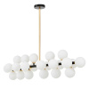Люстра на штанге Lumina Deco Marsiada LDP 6033-24 BK+GD