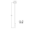 Подвесной светильник Delight Collection Seed OMG07287-1 C1 gold