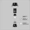 Встраиваемый светильник Maytoni Technical Dip Hight DL123-10W-2.7K-B