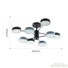 Люстра на штанге Arte Milano Ferrara 250906/8B Bk/Gr