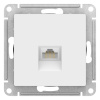 Розетка компьютерная RJ45, кат. 6A, Systeme Electric AtlasDesign Лотос ATN001386