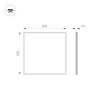 Светодиодная панель Arlight IM-EMERGENCY-3H-S600x600-40W Day4000 (WH, 120 deg, 230V) 056638