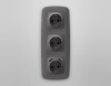 Лицевая панель для розетки с/з со шторками 2USB A+A Ambrella Volt Omega OP6590