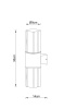 Уличный настенный светильник Arte Lamp Seginus A6515AL-2BK