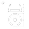 Встраиваемый светильник Arlight MS-HARBOR-R82-10W Warm2700 054476