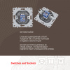 Розетка RJ45 Arte Milano 206.45-1.silver