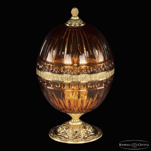 Настольная лампа Bohemia Ivele Crystal 5680L/22 G Amber/M-1G