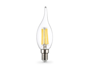 Филаментная светодиодная лампа Ambrella Light Bulbing E14 15W 4000K свеча на ветру 351524