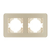 Рамка на 2 поста стеклянная Arlight FRM-OMALI-SFGS-2-GD 049711