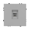 Розетка компьютерная софт-тач никель Arlight SCT-MPC1-SFPL-IS (RJ-45, CAT6) 059439(1)