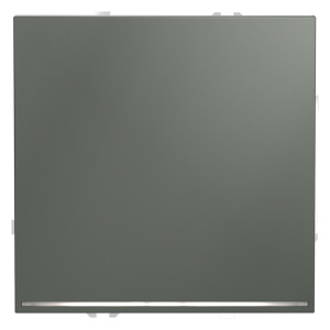 Проходной переключатель одноклавишный с подсветкой Voltum S70 VLS010406 (титан)