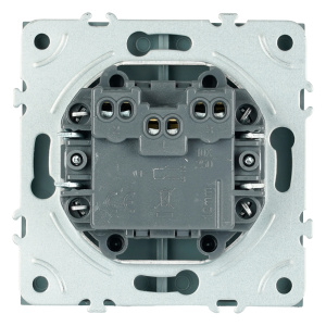 Выключатель двухклавишный Stekker Эмили RSW10-5116-10 платиново-серый soft touch 50823