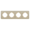 Рамка на 4 поста стеклянная Arlight FRM-OMALI-SFGS-4-GD 049719