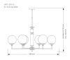 Подвесная люстра Kutek Mood Artu Glass ART-ZW-6 (N) G