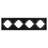Рамка пластиковая на 4 поста Arlight FRM-TENDO-PL-4-BK 053848
