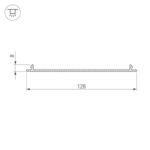 Экран Arlight TOP-LINIA140-С-2000 ANOD 016985