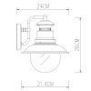 Уличный настенный светильник Arte Lamp Amsterdam A1523AL-1BN